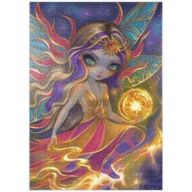 Darstellung des Puzzle Motivs Solara Sunflare Fairy - Jasmine Becket-Griffith - Puzzleteile: 1000