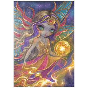Darstellung des Puzzle Motivs Solara Sunflare Fairy - Jasmine Becket-Griffith - Puzzleteile: 500