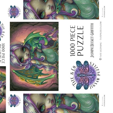 Darstellung des Puzzle Motivs Sprout Dragonling Fairy - Jasmine Becket-Griffith 1000 Puzzle Schachtel 3D Modell