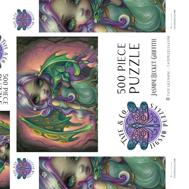 Darstellung des Puzzle Motivs Sprout Dragonling Fairy - Jasmine Becket-Griffith 500 Puzzle Schachtel 3D Modell