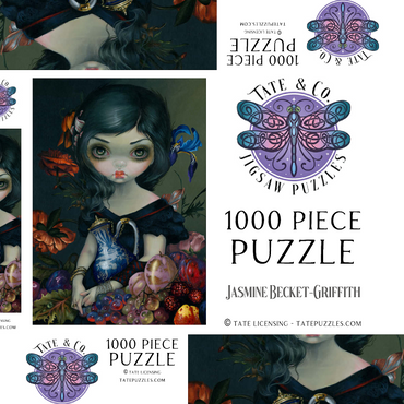 Darstellung des Puzzle Motivs Stilleven 6 - Jasmine Becket-Griffith 1000 Puzzle Schachtel 3D Modell