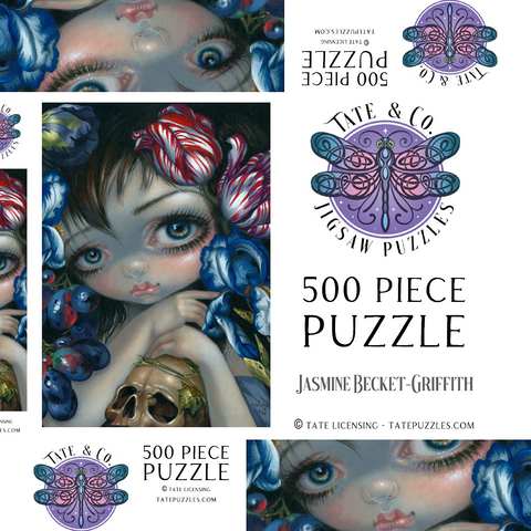 Darstellung des Puzzle Motivs Stilleven 7 - Jasmine Becket-Griffith Stilleven 7 - Jasmine Becket-Griffith 500 Puzzle Schachtel 3D Modell