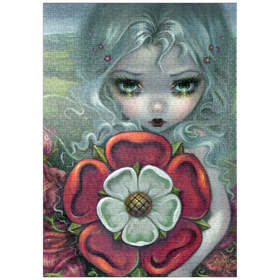 Darstellung des Puzzle Motivs Tudor Rose Fairy - Jasmine Becket-Griffith - Puzzleteile: 1000