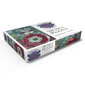 Darstellung des Puzzle Motivs Tudor Rose Fairy - Jasmine Becket-Griffith - Puzzleteile: 500