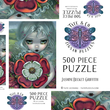 Darstellung des Puzzle Motivs Tudor Rose Fairy - Jasmine Becket-Griffith 500 Puzzle Schachtel 3D Modell
