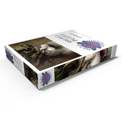 Darstellung des Puzzle Motivs Meowdusa Vintage Medusa Cat - Random Galaxy Meowdusa Vintage Medusa Cat - Random Galaxy 1000 Puzzle Schachtel Ansicht1