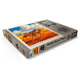 Darstellung des Puzzle Motivs Wind Cave National Park: Antelope At Play - Puzzleteile: 200
