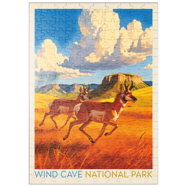 Darstellung des Puzzle Motivs puzzleplate Wind Cave National Park: Antelope At Play 200 Puzzle