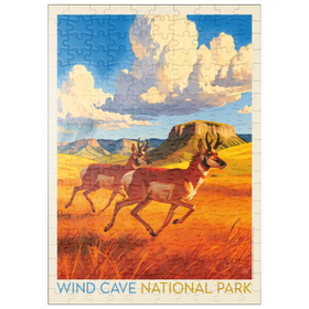 Darstellung des Puzzle Motivs Wind Cave National Park: Antelope At Play - Puzzleteile: 200