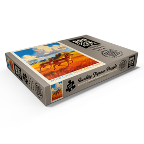 Darstellung des Puzzle Motivs Wind Cave National Park: Antelope At Play - Puzzleteile: 500