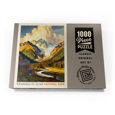 Darstellung des Puzzle Motivs Wrangell-St. Elias National Park: Shady Valley 1000 Puzzle Schachtel Ansicht3