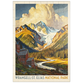 Darstellung des Puzzle Motivs Wrangell-St. Elias National Park: Shady Valley - Puzzleteile: 100