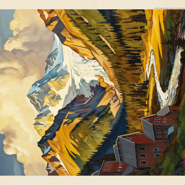 Darstellung des Puzzle Motivs Wrangell-St. Elias National Park: Shady Valley 200 Puzzle 3D Modell