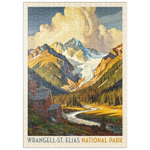 Darstellung des Puzzle Motivs Wrangell-St. Elias National Park: Shady Valley puzzleplate Wrangell-St. Elias National Park: Shady Valley 500 Puzzle