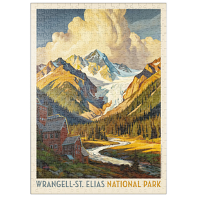 Darstellung des Puzzle Motivs Wrangell-St. Elias National Park: Shady Valley - Puzzleteile: 500