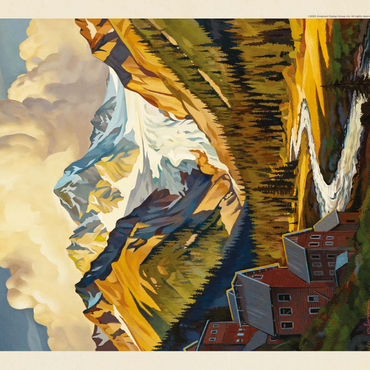 Darstellung des Puzzle Motivs Wrangell-St. Elias National Park: Shady Valley 500 Puzzle 3D Modell