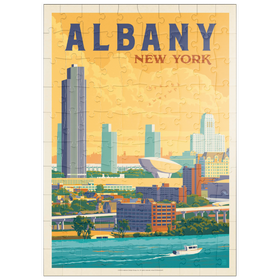 Darstellung des Puzzle Motivs Albany, New York - Puzzleteile: 100