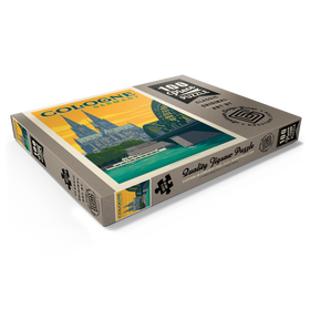 Darstellung des Puzzle Motivs Germany: Cologne Skyline with Cathedral and Hohenzollern Bridge - Puzzleteile: 100