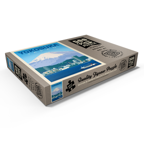 Darstellung des Puzzle Motivs Japan: Yokosuka Waterfront with Mount Fuji and Cityscape - Puzzleteile: 500