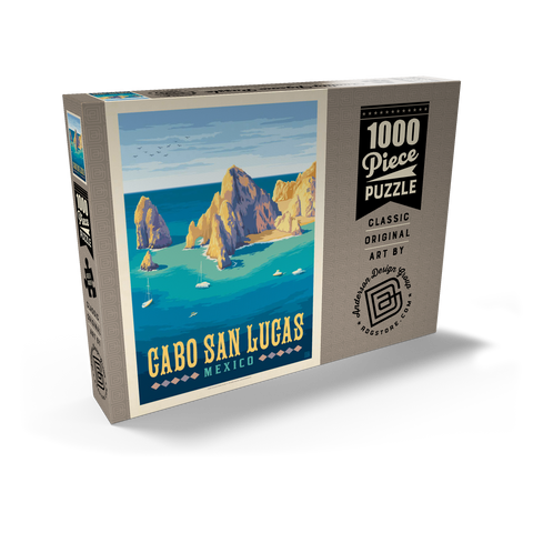 Darstellung des Puzzle Motivs Cabo San Lucas Mexico – El Arco Rock Formations and Turquoise Sea Cabo San Lucas Mexico – El Arco Rock Formations and Turquoise Sea 1000 Puzzle Schachtel Ansicht2