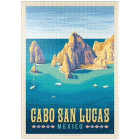 Darstellung des Puzzle Motivs Cabo San Lucas Mexico – El Arco Rock Formations and Turquoise Sea - Puzzleteile: 1000