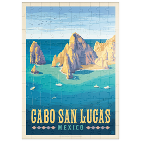 Darstellung des Puzzle Motivs Cabo San Lucas Mexico – El Arco Rock Formations and Turquoise Sea - Puzzleteile: 100