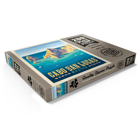Darstellung des Puzzle Motivs Cabo San Lucas Mexico – El Arco Rock Formations and Turquoise Sea Cabo San Lucas Mexico – El Arco Rock Formations and Turquoise Sea 200 Puzzle Schachtel Ansicht1