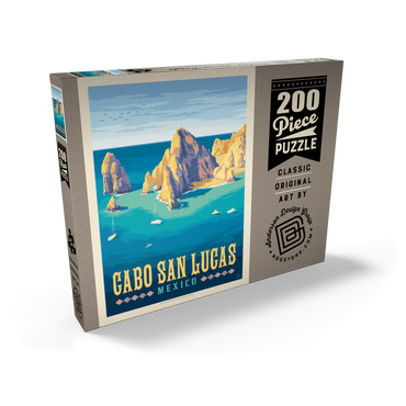 Darstellung des Puzzle Motivs Cabo San Lucas Mexico – El Arco Rock Formations and Turquoise Sea 200 Puzzle Schachtel Ansicht2
