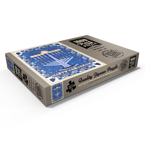 Darstellung des Puzzle Motivs Happy Hanukkah Happy Hanukkah 1000 Puzzle Schachtel Ansicht1