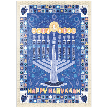 Darstellung des Puzzle Motivs puzzleplate Happy Hanukkah 1000 Puzzle