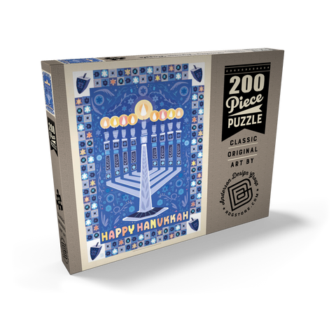 Darstellung des Puzzle Motivs Happy Hanukkah Happy Hanukkah 200 Puzzle Schachtel Ansicht2