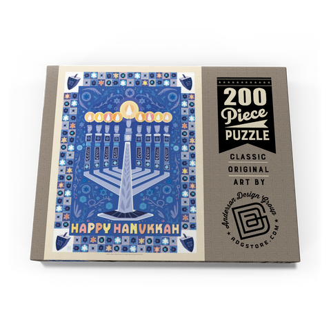 Darstellung des Puzzle Motivs Happy Hanukkah Happy Hanukkah 200 Puzzle Schachtel Ansicht3