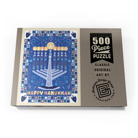 Darstellung des Puzzle Motivs Happy Hanukkah Happy Hanukkah 500 Puzzle Schachtel Ansicht3