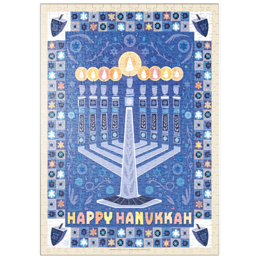 Darstellung des Puzzle Motivs puzzleplate Happy Hanukkah 500 Puzzle