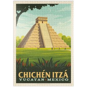 Darstellung des Puzzle Motivs Mexico: Chichén Itzá - Puzzleteile: 1000