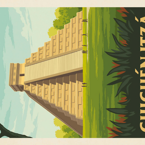 Darstellung des Puzzle Motivs Mexico: Chichén Itzá Mexico: Chichén Itzá 200 Puzzle 3D Modell