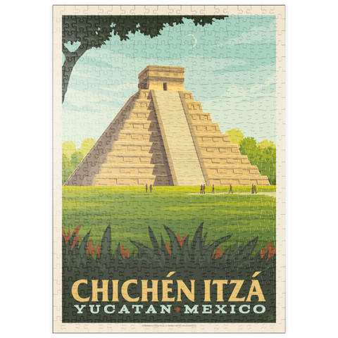 Darstellung des Puzzle Motivs Mexico: Chichén Itzá puzzleplate Mexico: Chichén Itzá 500 Puzzle