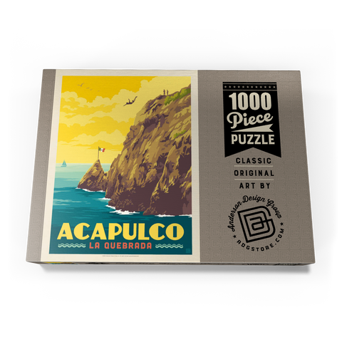 Darstellung des Puzzle Motivs Mexico: Acapulco, La Quebrada Mexico: Acapulco, La Quebrada 1000 Puzzle Schachtel Ansicht3