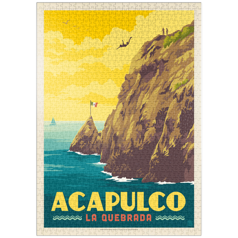 Darstellung des Puzzle Motivs Mexico: Acapulco, La Quebrada puzzleplate Mexico: Acapulco, La Quebrada 1000 Puzzle
