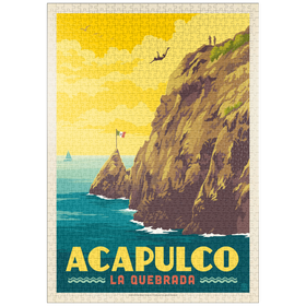 Darstellung des Puzzle Motivs Mexico: Acapulco, La Quebrada - Puzzleteile: 1000