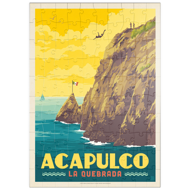 Darstellung des Puzzle Motivs puzzleplate Mexico: Acapulco, La Quebrada 100 Puzzle