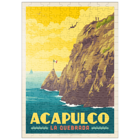 Darstellung des Puzzle Motivs Mexico: Acapulco, La Quebrada - Puzzleteile: 200