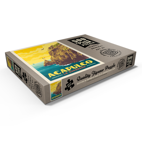 Darstellung des Puzzle Motivs Mexico: Acapulco, La Quebrada Mexico: Acapulco, La Quebrada 500 Puzzle Schachtel Ansicht1