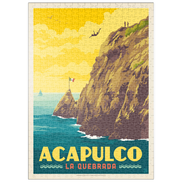Darstellung des Puzzle Motivs puzzleplate Mexico: Acapulco, La Quebrada 500 Puzzle