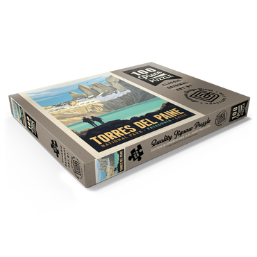 Darstellung des Puzzle Motivs Chile: Torres del Paine National Park (Patagonia) 100 Puzzle Schachtel Ansicht1
