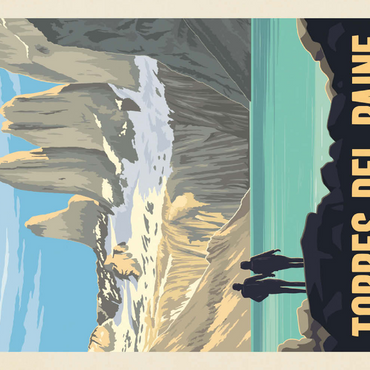Darstellung des Puzzle Motivs Chile: Torres del Paine National Park (Patagonia) 100 Puzzle 3D Modell