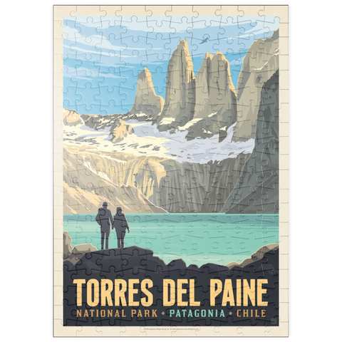 Darstellung des Puzzle Motivs Chile: Torres del Paine National Park (Patagonia) puzzleplate Chile: Torres del Paine National Park (Patagonia) 200 Puzzle