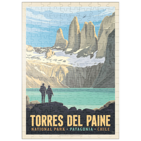 Darstellung des Puzzle Motivs Chile: Torres del Paine National Park (Patagonia) - Puzzleteile: 200