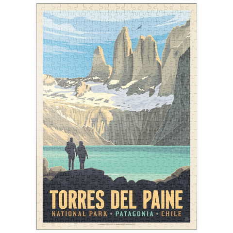 Darstellung des Puzzle Motivs Chile: Torres del Paine National Park (Patagonia) puzzleplate Chile: Torres del Paine National Park (Patagonia) 500 Puzzle