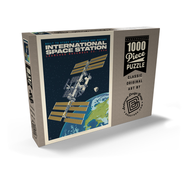 Darstellung des Puzzle Motivs NASA: 1998 International Space Station 1000 Puzzle Schachtel Ansicht2